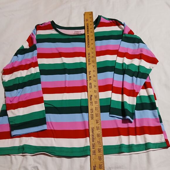 JOYSPUN Women's XL (16/18) 2-piece Pajama Set Easy Care Poly/Spandex blend - Picture 8 of 10